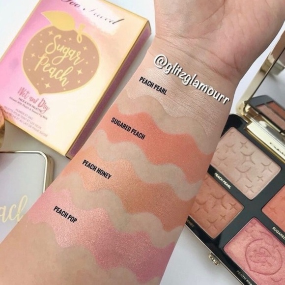 🍑Too Faced Sugar Peach Wet and Dry Face & Eye Palette🍑 - Picture 4 of 6